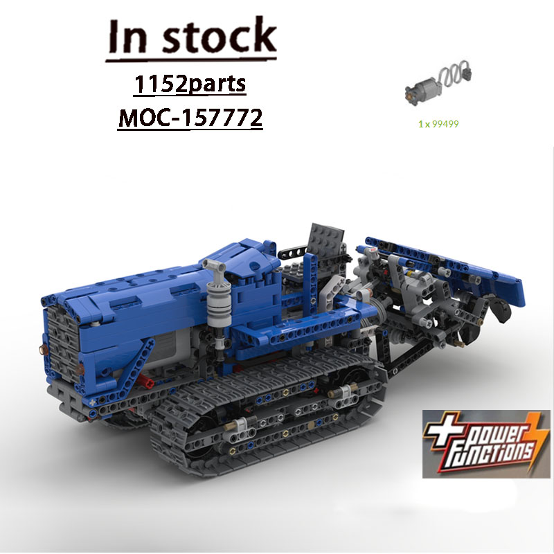 Urban Farming And Urban Agriculture - MOC-157772 アーバンファーム農業用クローラートラクター ビルディングブロックモデル 1155 パーツ 男の子
