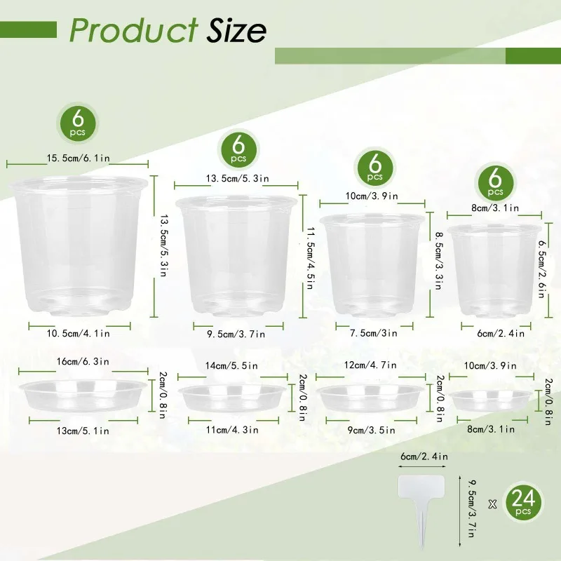 72 ピース/セット透明な保育園ポットプラント、トレイとラベ - Net Pot 3 Inch のレビューと価格