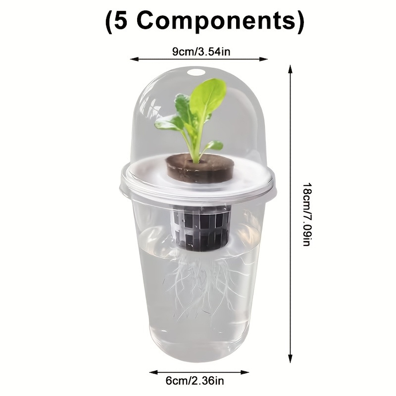 プラスチック製水耕栽培種子植え付けポット - 透明で耐久性の - Net Pot 3 Inch のレビューと価格