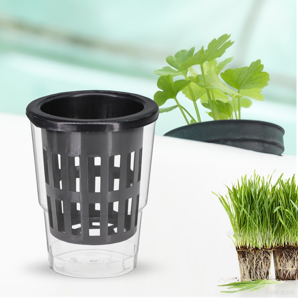 水栽培用の黒いプラスチックメッシュカップ,水栽培ポット,バケ - Net Pot 3 Inch のレビューと価格