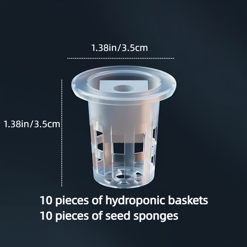 水耕栽培苗バスケットセット 10個入り (植え付けバスケット - Net Pot 3 Inch のレビューと価格